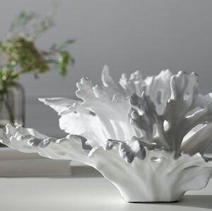 White Coral-Inspired Decorative Sculpture